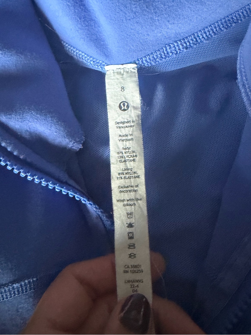Lululemon define jacket Blue Full-Zip Women’s size 8 - Picture 2 of 5